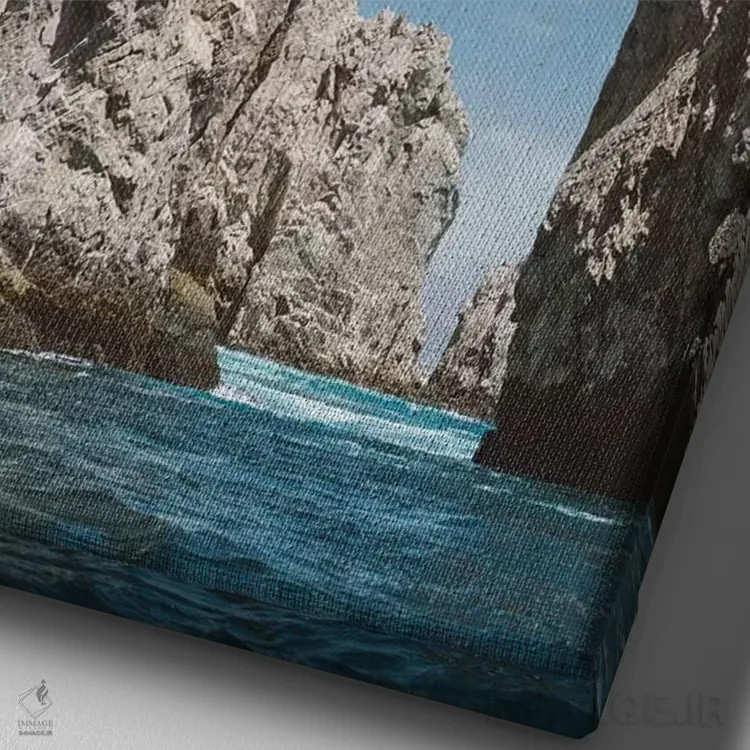 تابلو کبو سن لوکاس پانزده اثر بثانی یانگ - نمای نزدیک بافت بوم