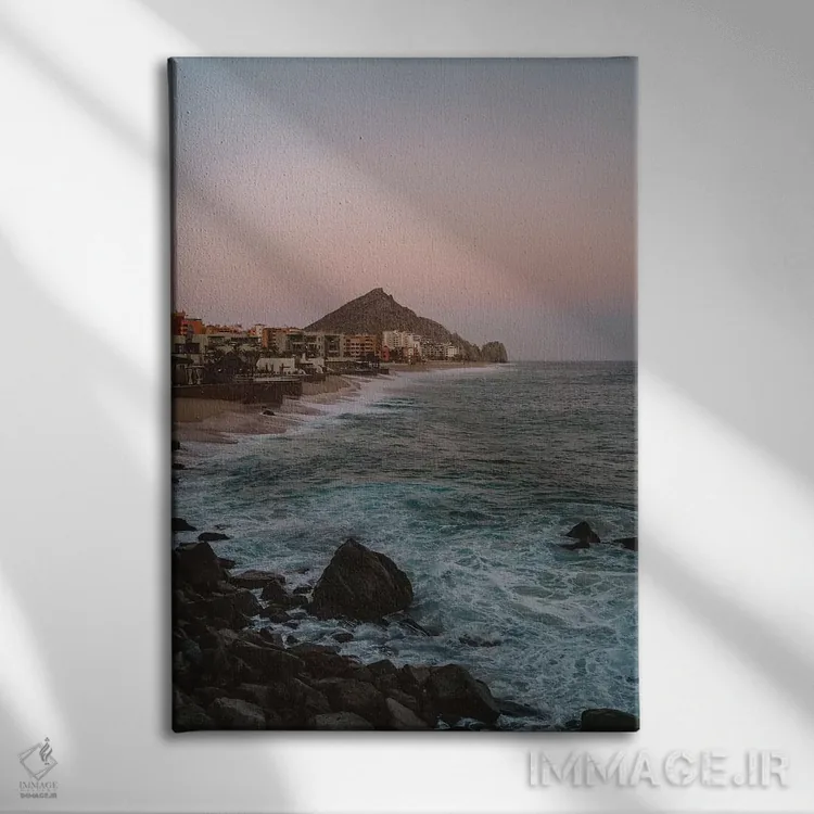 تابلو غروب خورشید کبو اثر بثانی یانگ - نمای روبهرو روی دیوار