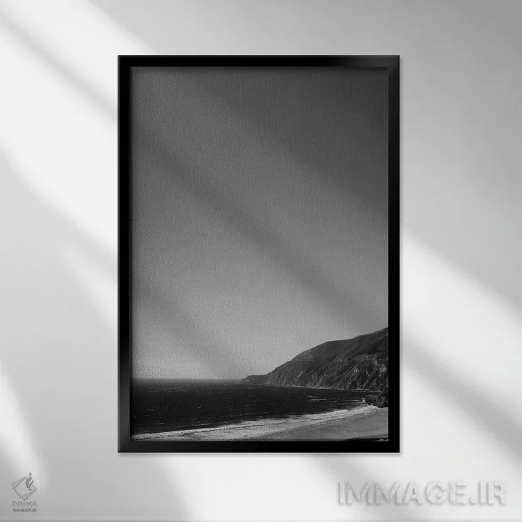 تابلو بیگ سور، کالیفرنیا دو اثر بثانی یانگ - نمای قابدار مشکی