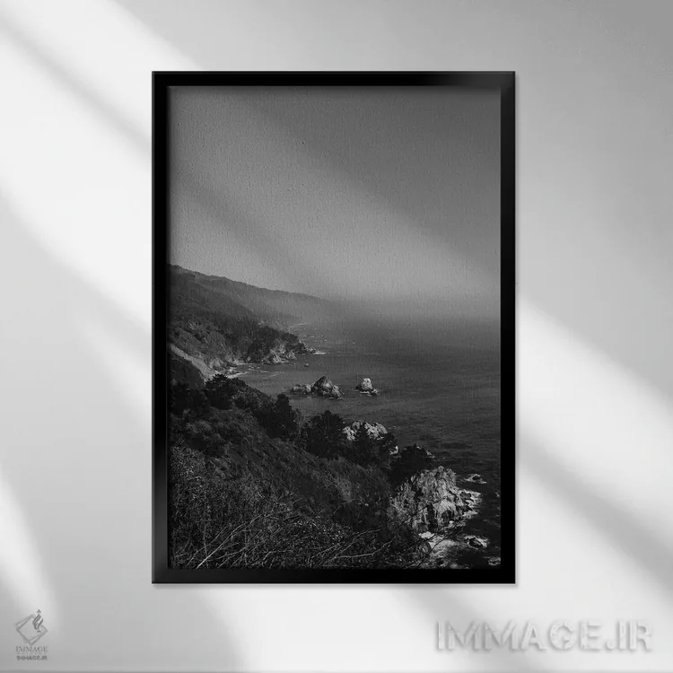 تابلو بیگ سور سه اثر بثانی یانگ - نمای قابدار مشکی