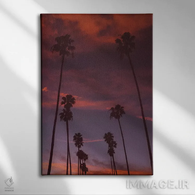 تابلو غروب لس آنجلس سوم اثر بثانی یانگ - نمای روبهرو روی دیوار
