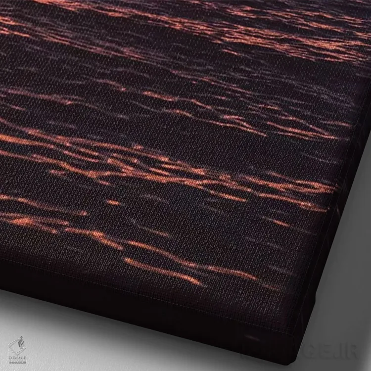 تابلو غروب دریاچه تاهو اثر بثانی یانگ - نمای نزدیک بافت بوم