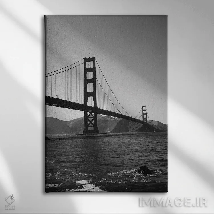 تابلو پل گلدن گیت اثر بثانی یانگ - نمای روبهرو روی دیوار