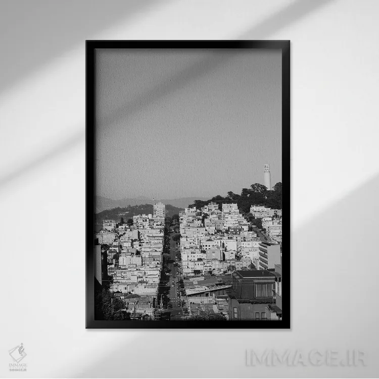 تابلو سان فرانسیسکو هفدهم اثر بثانی یانگ - نمای قابدار مشکی