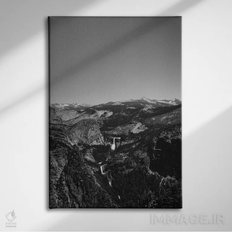 تابلو Yosemite National Park III,نقطه گلیشر - پارک ملی یوسیمیتی سوم اثر بثانی یانگ - نمای روبهرو روی دیوار