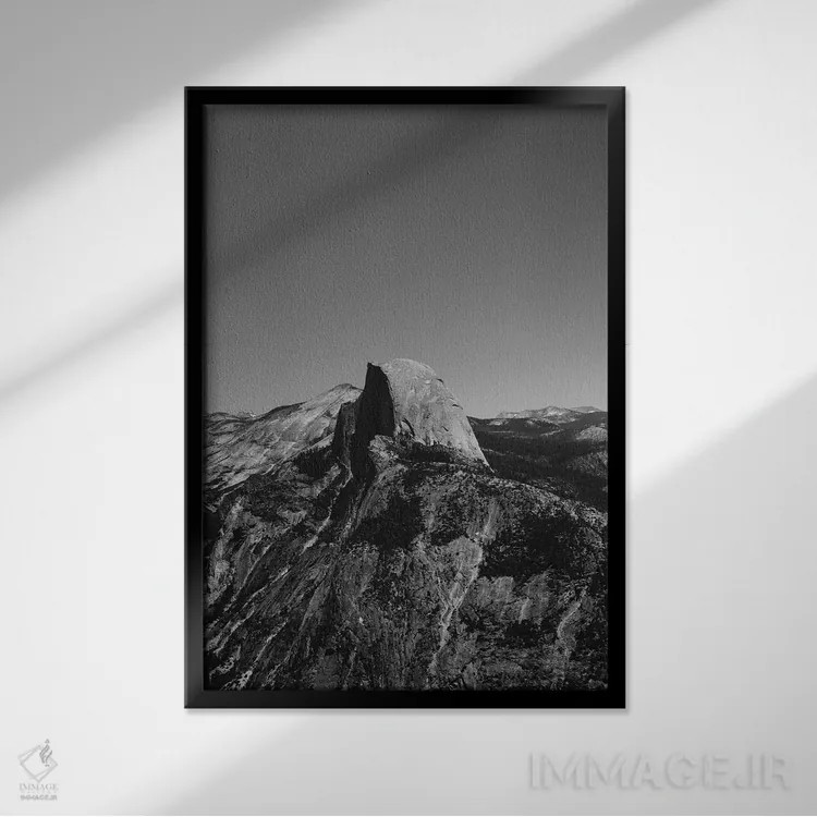 تابلو Yosemite National Park II,نقطه گلیشر - پارک ملی یوسیمیتی دوم اثر بثانی یانگ - نمای قابدار مشکی