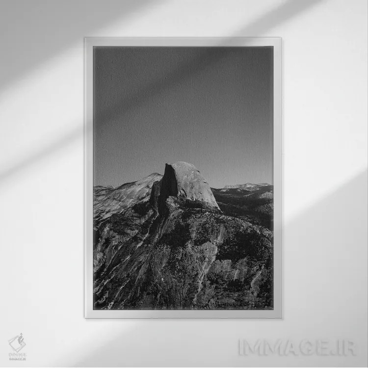 تابلو Yosemite National Park II,نقطه گلیشر - پارک ملی یوسیمیتی دوم اثر بثانی یانگ - نمای قابدار سفید