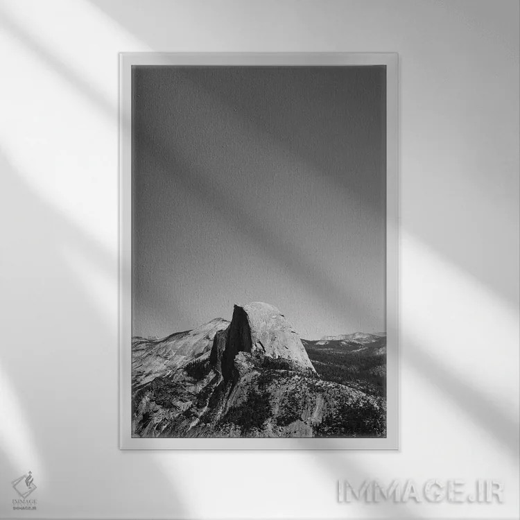 تابلو Yosemite National Park,نقطه گلیشر - پارک ملی یوسیمیتی اثر بثانی یانگ - نمای قابدار سفید