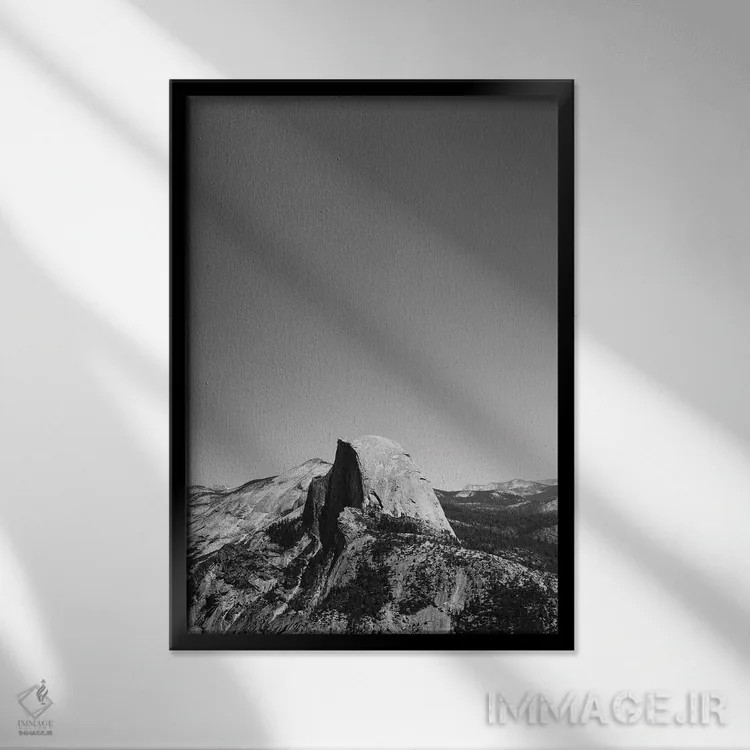 تابلو Yosemite National Park,نقطه گلیشر - پارک ملی یوسیمیتی اثر بثانی یانگ - نمای قابدار مشکی