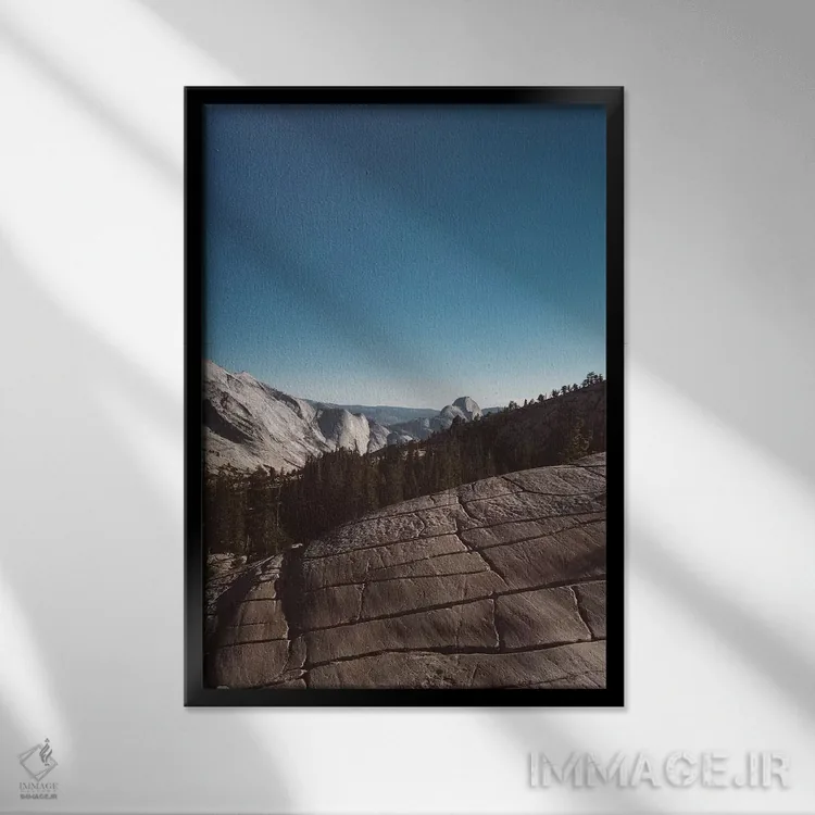 تابلو Yosemite National Park V,نقطه اولمستد - پارک ملی یوسیمیتی پنجم اثر بثانی یانگ - نمای قابدار مشکی