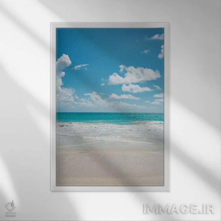 تابلو اوآهو هاوایی دوم اثر بثانی یانگ - نمای قابدار سفید