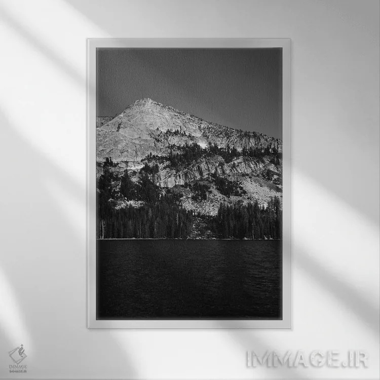 تابلو Yosemite National Park,دریاچه تنایا - پارک ملی یوسیمیتی اثر بثانی یانگ - نمای قابدار سفید