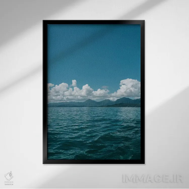 تابلو اوآهو هاوایی نهم اثر بثانی یانگ - نمای قابدار مشکی