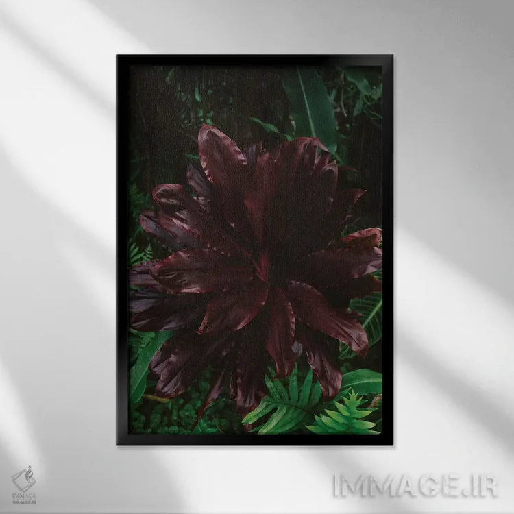 تابلو هاوایی گرمسیری ۶ اثر بثانی یانگ - نمای قابدار مشکی