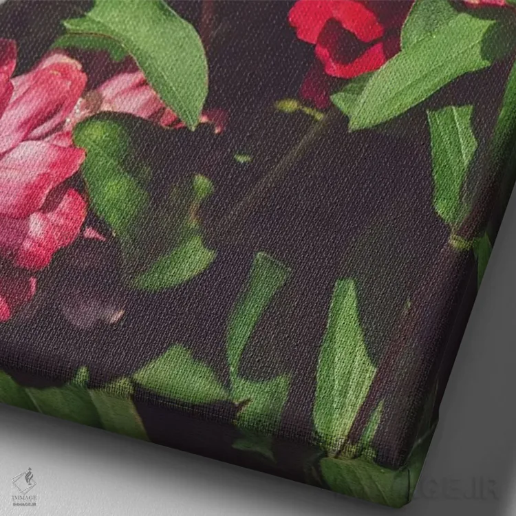 تابلو مال من باش اثر بثانی یانگ - نمای نزدیک بافت بوم