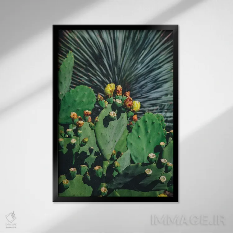 تابلو شکوفههای وحشی اثر بثانی یانگ - نمای قابدار مشکی