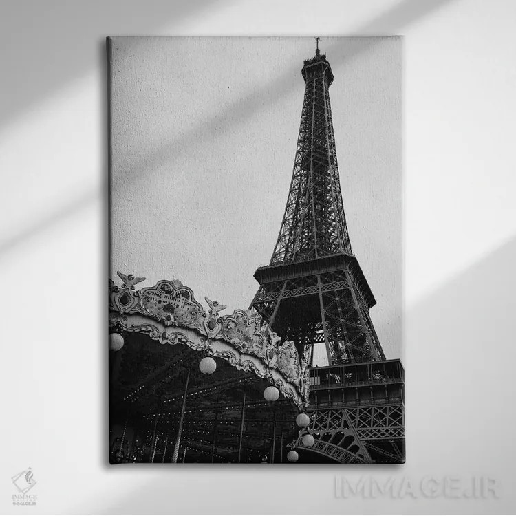 تابلو چرخ و فلک برج ایفل ۳ اثر بثانی یانگ - نمای روبهرو روی دیوار
