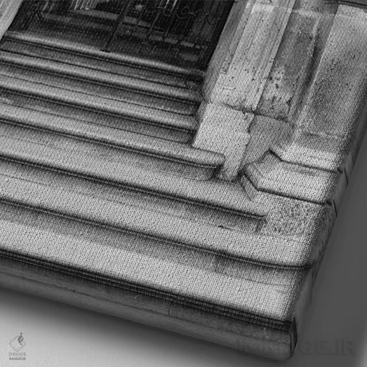 تابلو لوور ۷ اثر بثانی یانگ - نمای نزدیک بافت بوم