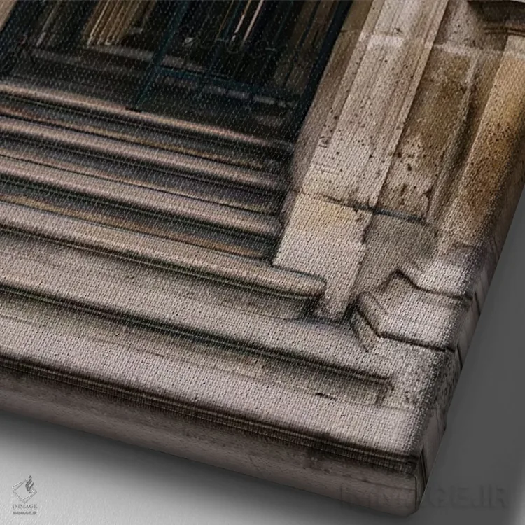 تابلو لوور ۶ اثر بثانی یانگ - نمای نزدیک بافت بوم