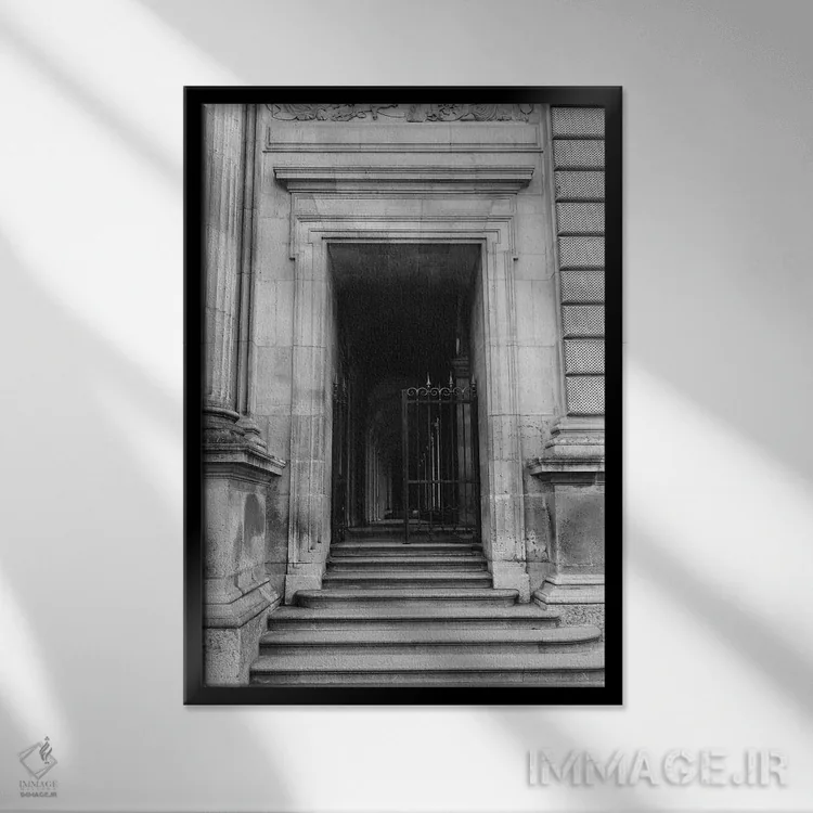 تابلو لوور ۷ اثر بثانی یانگ - نمای قابدار مشکی