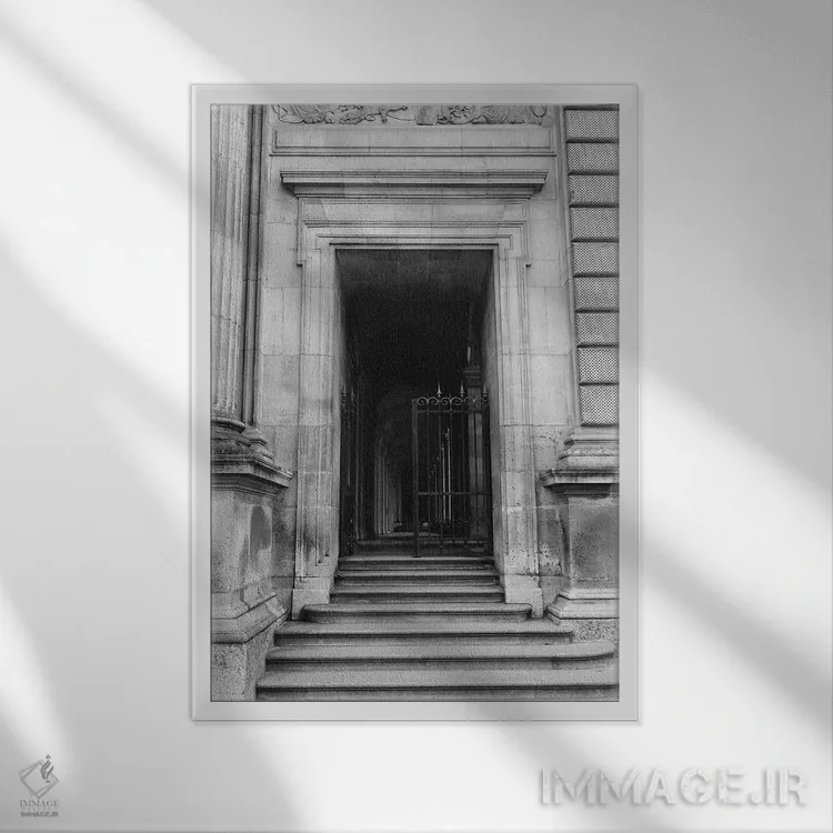 تابلو لوور ۷ اثر بثانی یانگ - نمای قابدار سفید