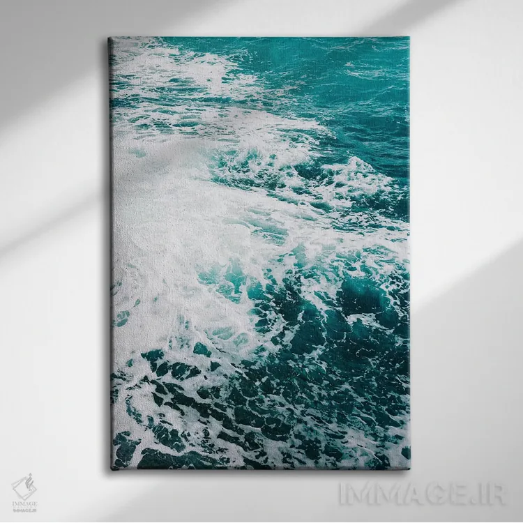 تابلو آب ساحل آمالفی ۱۵ اثر بثانی یانگ - نمای روبهرو روی دیوار