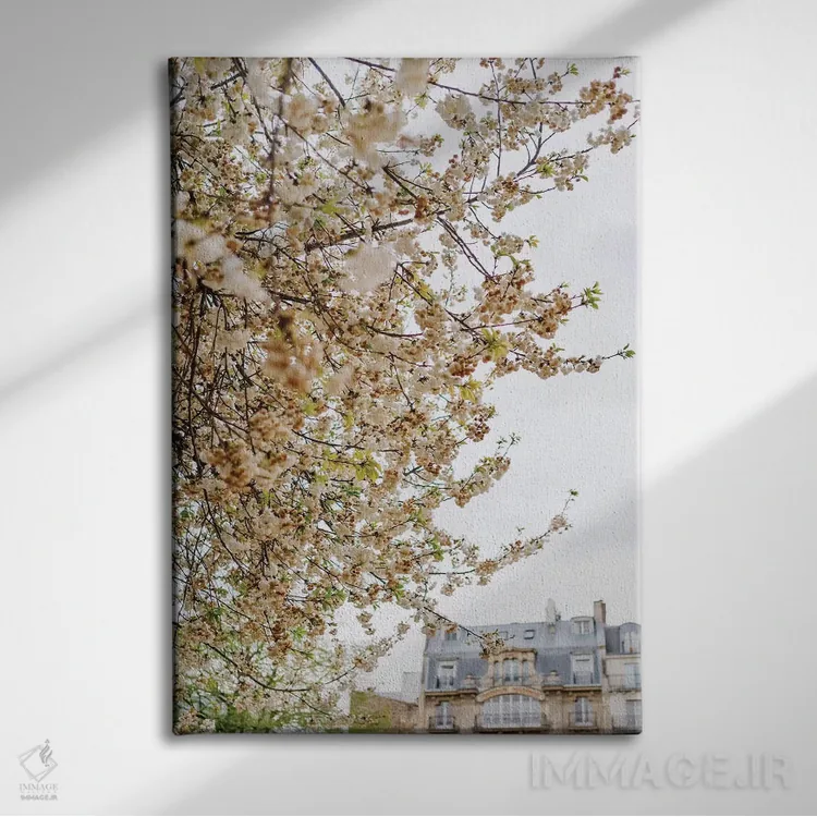 تابلو باغ پاریس اثر بثانی یانگ - نمای روبهرو روی دیوار