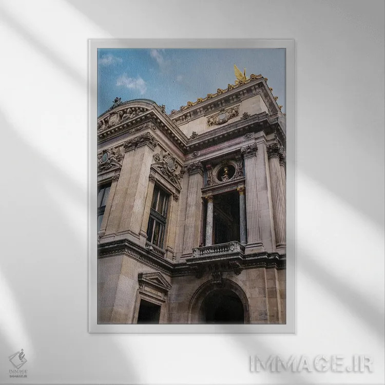 تابلو وقفه سیگاری پاریسی ۳ اثر بثانی یانگ - نمای قابدار سفید