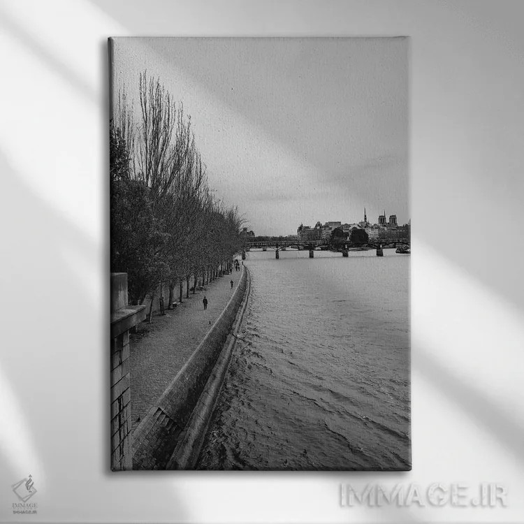 تابلو رود سن اثر بثانی یانگ - نمای روبهرو روی دیوار