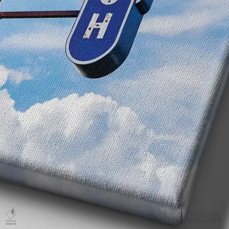 تابلو کلیسای باپتیست خیابان شانزدهم ۲ اثر بثانی یانگ - نمای نزدیک بافت بوم