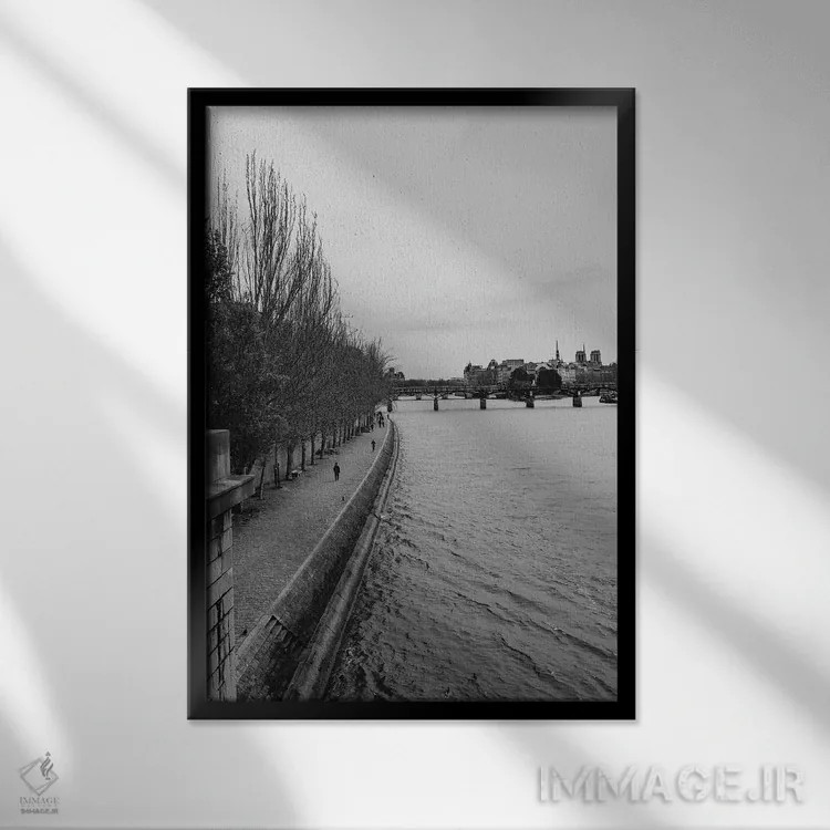 تابلو رود سن اثر بثانی یانگ - نمای قابدار مشکی