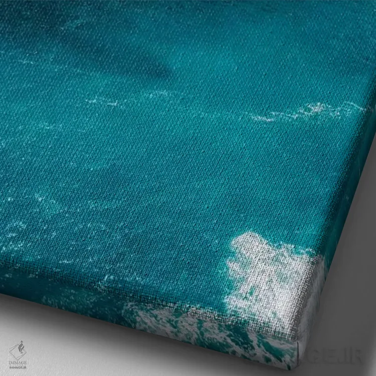 تابلو ساحل طوفانی آمالفی ۲ اثر بثانی یانگ - نمای نزدیک بافت بوم