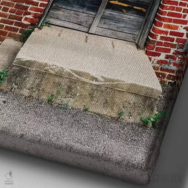 تابلو معماری آلاباما ۱۲ اثر بثانی یانگ - نمای نزدیک بافت بوم