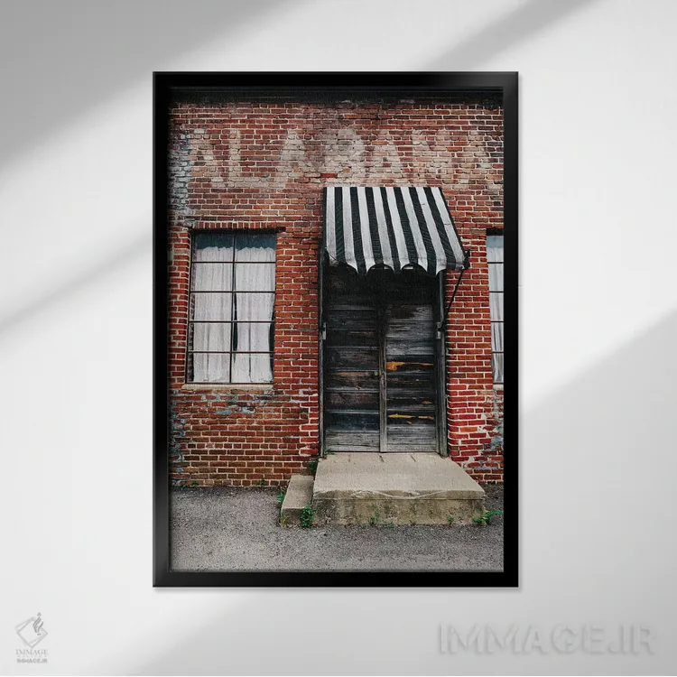 تابلو معماری آلاباما ۱۲ اثر بثانی یانگ - نمای قابدار مشکی