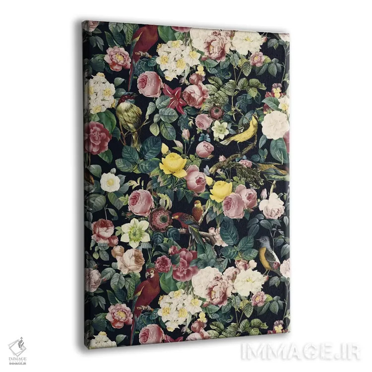 تابلو گل و پرنده IV اثر برجو کورکمازیورک - نمای پرسپکتیو محصول