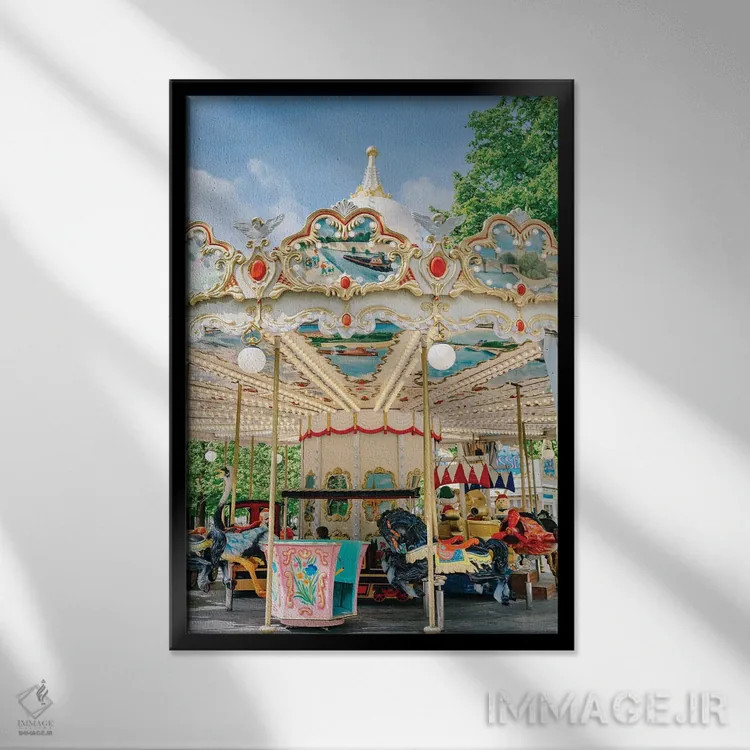 تابلو باغ تویلری III اثر بثانی یانگ - نمای قابدار مشکی