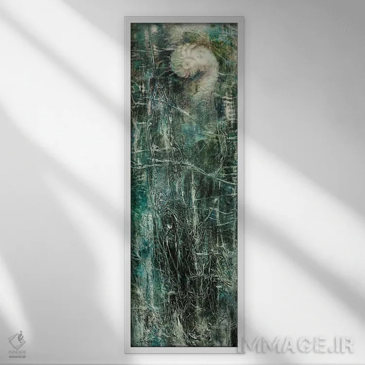 تابلو در آرامش اول اثر کتی مورتون استنیون - نمای قابدار سفید