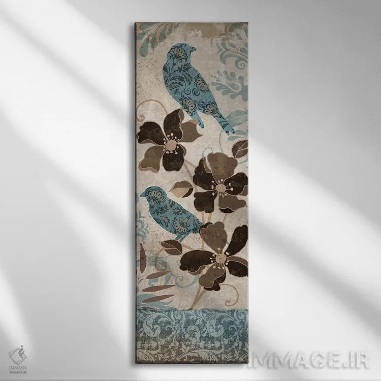 تابلو پرنده آبی II اثر کنراد ناتسن - نمای روبهرو روی دیوار