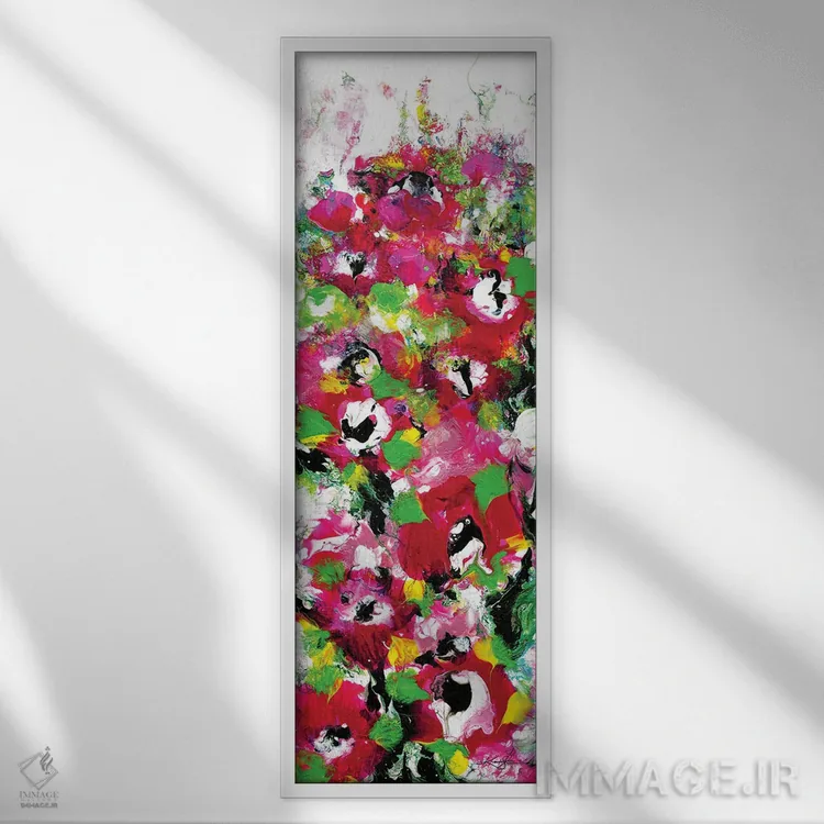 تابلو شکوفههای افسونگر XV اثر کتی مورتون استنیون - نمای قابدار سفید