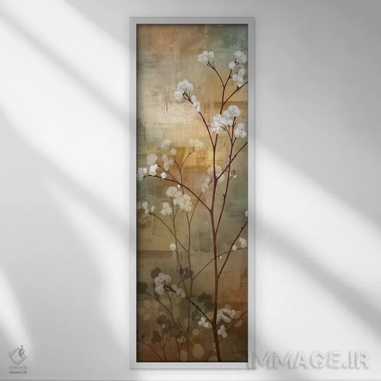 تابلو جنگل مهآلود I اثر کنراد ناتسن - نمای قابدار سفید