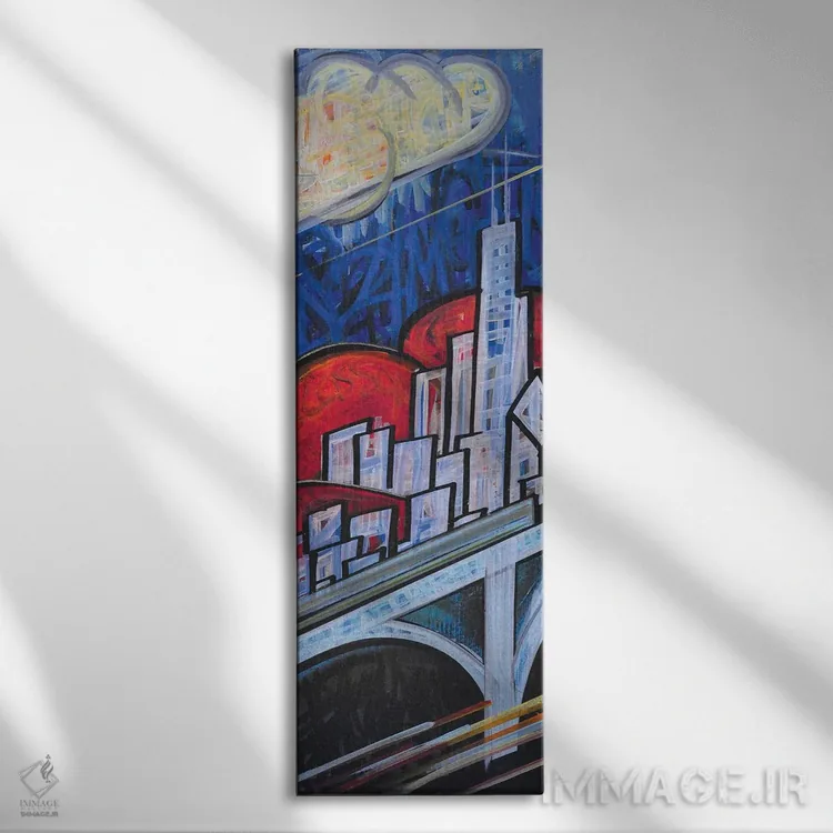 تابلو رد انرژی چی اثر کولورمور (نام هنری یا استودیو) - نمای روبهرو روی دیوار