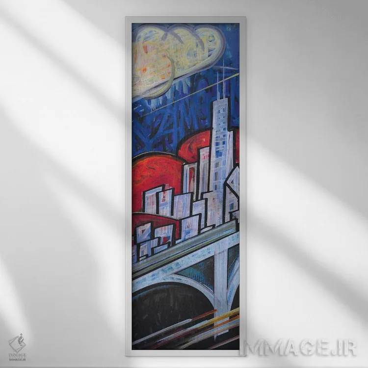 تابلو رد انرژی چی اثر کولورمور (نام هنری یا استودیو) - نمای قابدار سفید