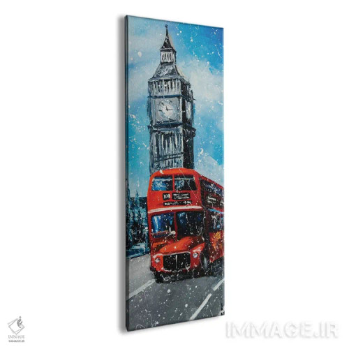تابلو باران لندن اثر کوپتسووا آرت (استودیو یا برند هنری) - نمای پرسپکتیو محصول