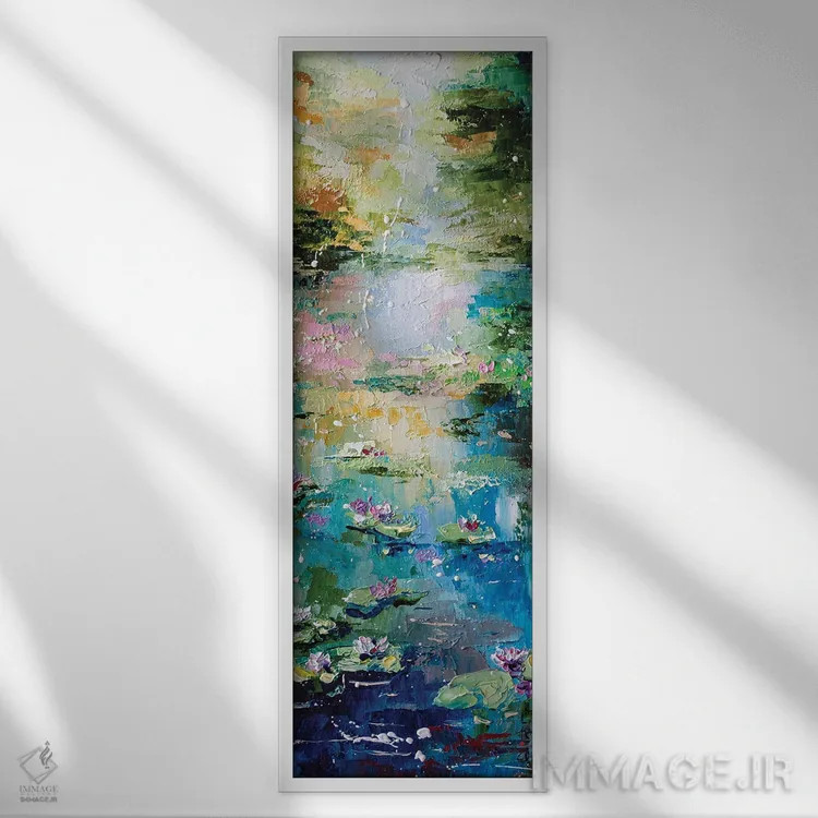 تابلو برکه آرام اثر کوپتسووا آرت (استودیو یا برند هنری) - نمای قابدار سفید