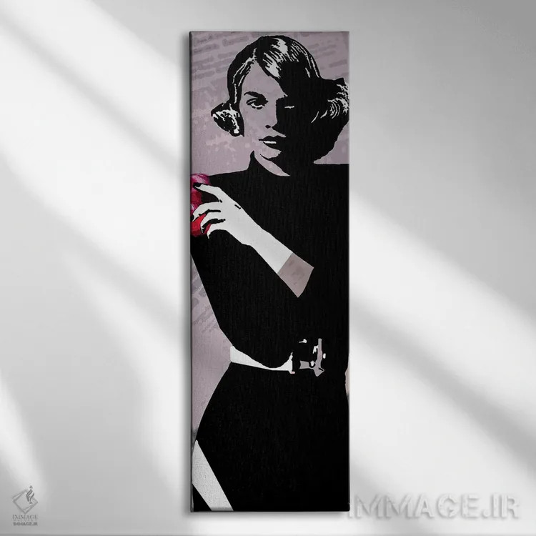 تابلو بانوی نیویورکی اثر کاترینا بورتسووا - نمای روبهرو روی دیوار
