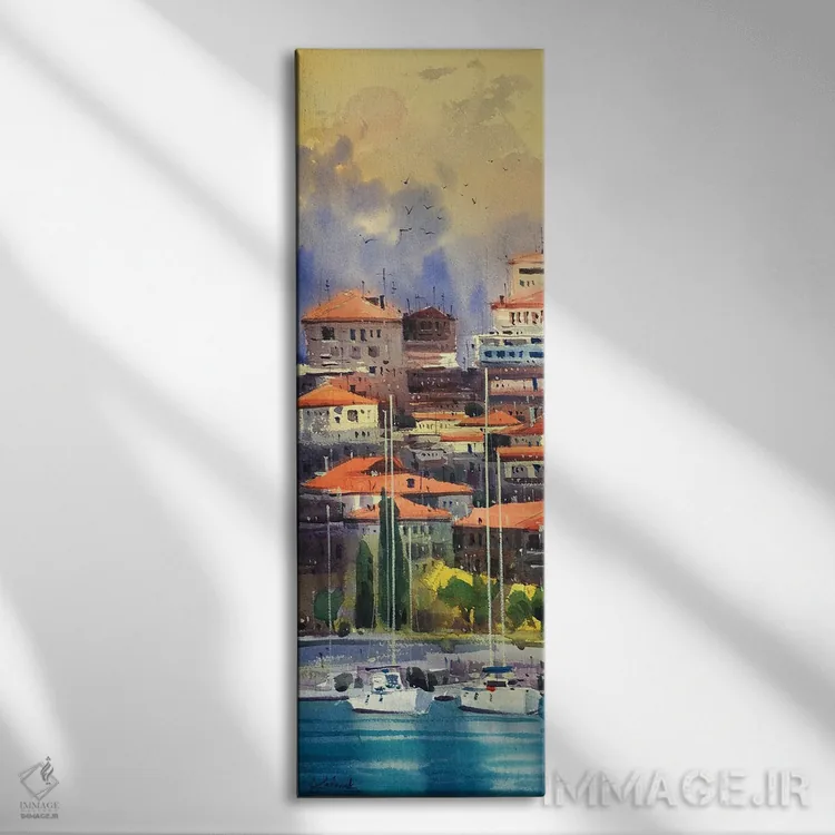 تابلو عصر گرم در یونان اثر اندریی کووالیک - نمای روبهرو روی دیوار