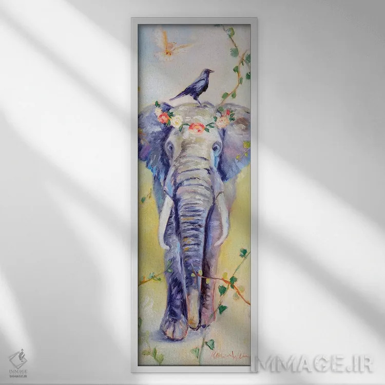 تابلو مادر آرام اثر کارن وبر - نمای قابدار سفید