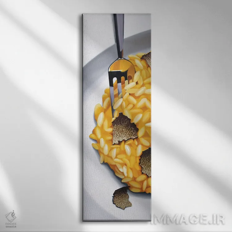 تابلو گلبرگها (ایتالیایی) اثر لوسیا برگامینی - نمای روبهرو روی دیوار