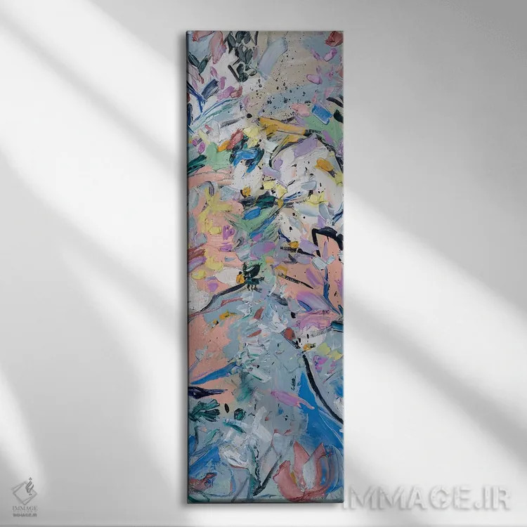 تابلو گلهای آلاچیق اثر شالیمار لگاسپی - نمای روبهرو روی دیوار