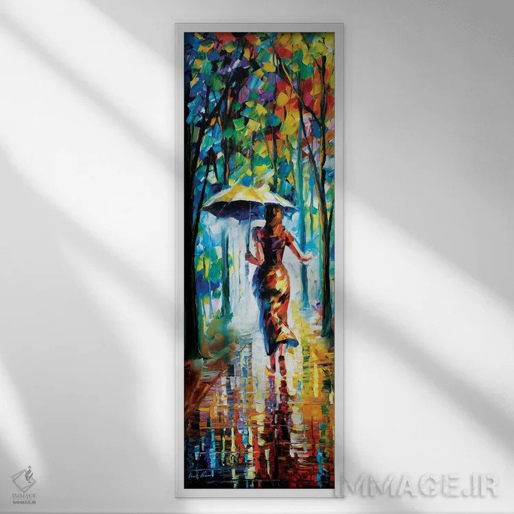 تابلو دویدن به سوی عشق I اثر لئونید آفرموف - نمای قابدار سفید